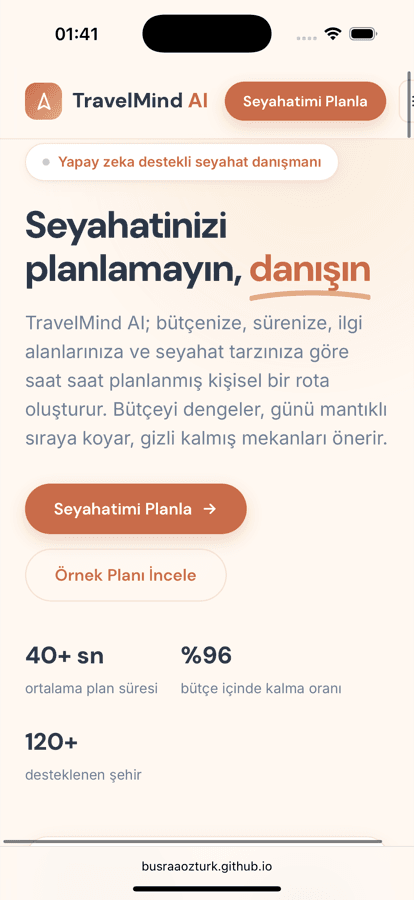 Yapay Zeka ile Seyahat Planlama Uygulaması